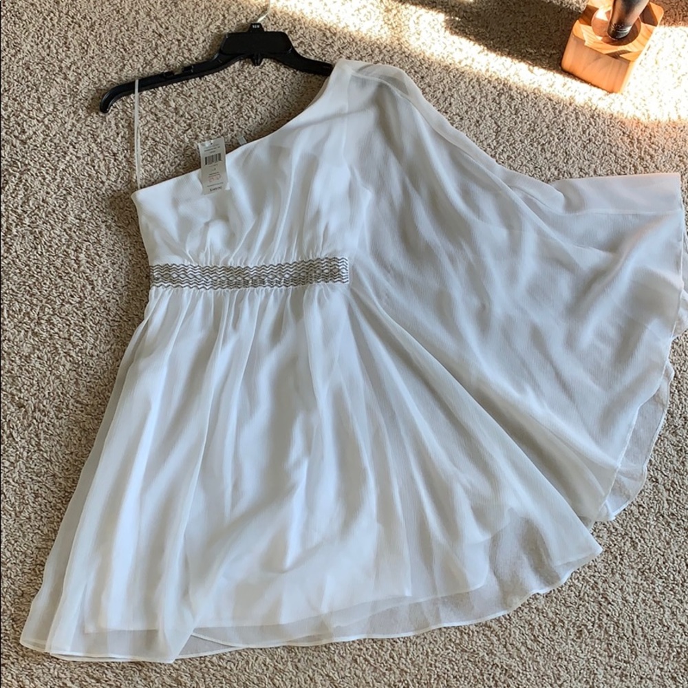 “Joyce” off shoulder white dress